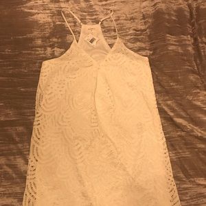 White Lace Tank Top Dress